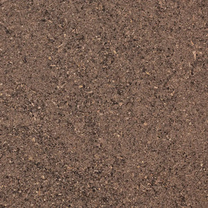 Close-up of Optimize Organics Black Soldier Fly Frass – natural insect-based fertilizer with nitrogen, chitin, and beneficial microbes.