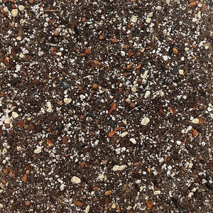 Close-up of Optimize Organics Tropical Houseplant Mix—light, rich blend with perlite and compost for plant health.