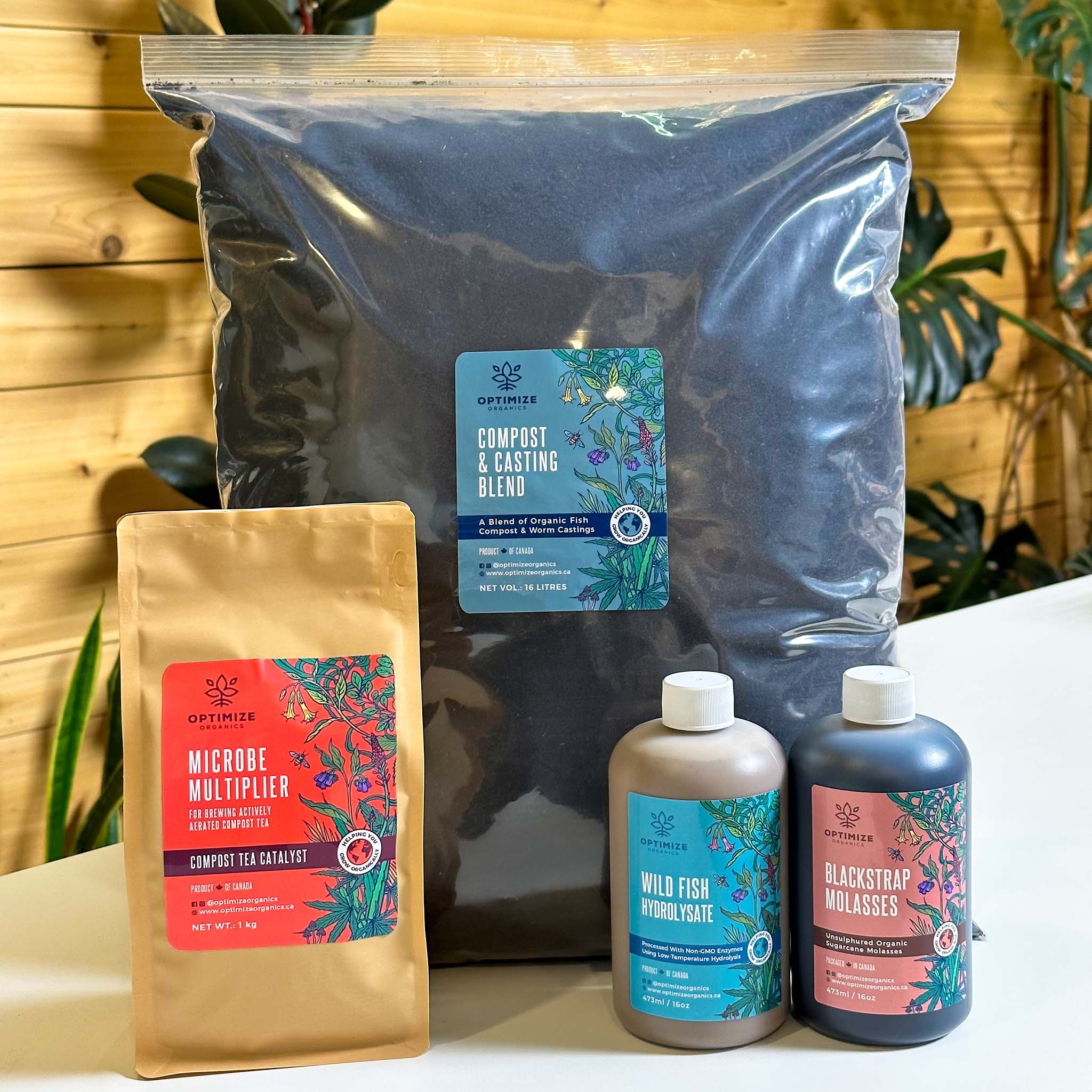 Compost Tea Kit | Microbial Brew Ingredients – Optimize Organics Inc